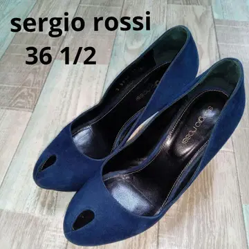 sergio rossi 23.5 세르지오로시 펌프스 스웨이드 네이비