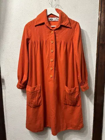 빈티지 울 디자인 구제 의류 플리츠 개더 구제 의류 used