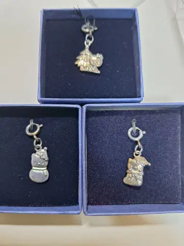헬로키티 액세서리 참 크리스마스 Silver925 3개