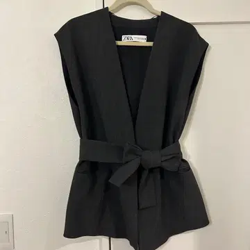 ZARA 허리 리본 포함 베스트