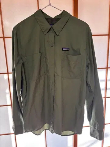 Patagonia 올리브 그린 긴팔 셔츠