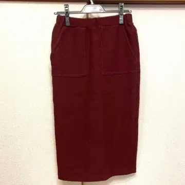 그레이스 콘티넨탈 보르도 타이트 스커트 포켓 캐주얼 가을/겨울