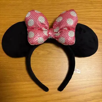 디즈니 머리띠 미니 블랙과 핑크