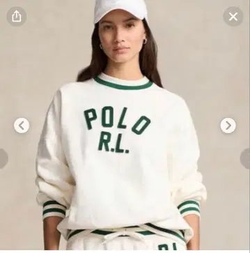 POLO R.L. 화이트 트레이닝복 M