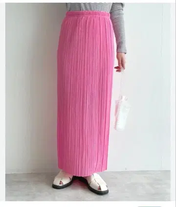 Wcloset 2way 플리츠 타이트 롱 스커트 거의 미사용 새상품급