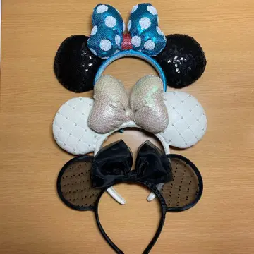 미니 마우스 귀 머리띠 3개 세트