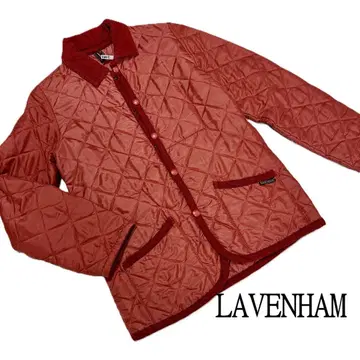 LAVENHAM 빨간색 퀼팅 자켓/ 36 와인 레드