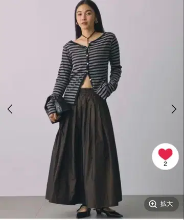 BABY LONE 라이트타프타 턱 스커트