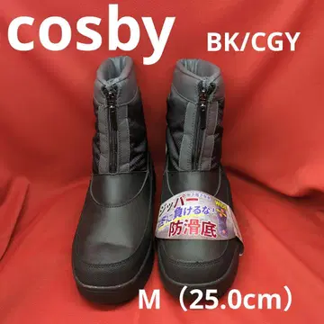 cosby 남성용 스노우 부츠 지퍼 타입 M (25.0cm)