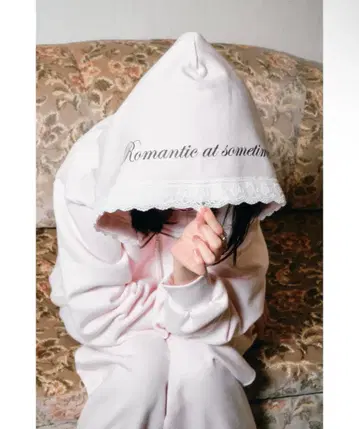 Smyeon 레이스 포함 컴팩트 지퍼 후디