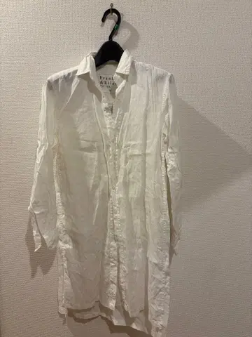 Frank & Eileen 100% 린넨 롱 셔츠