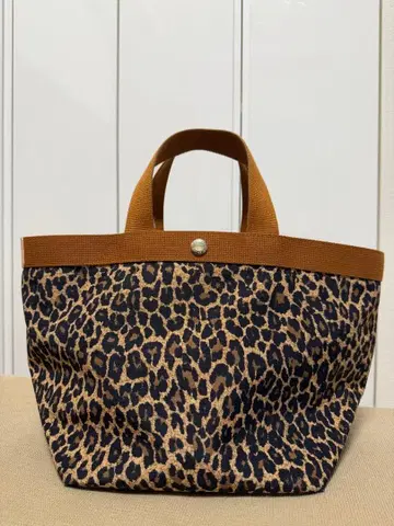 [ 한정 컬러 ] Herve Chapelier 레오파드 무늬 토트백