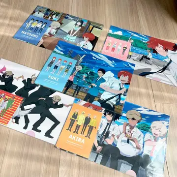 낚시 복권 클리어 파일 & 포스카 전종 세트 하루 유키 나츠키 아키라