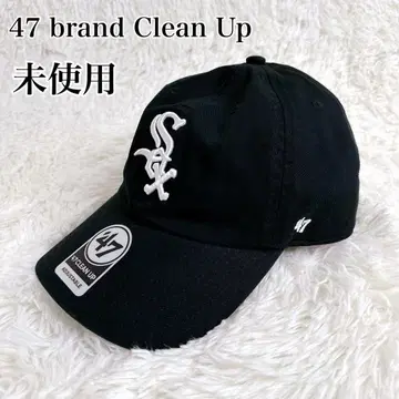 [ 미사용 ] 47 brand Clean Up 화이트 양말 캡