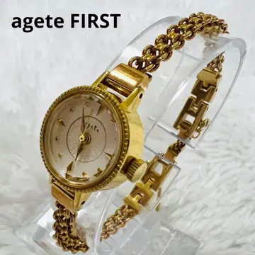 agete FIRST 아가트 손목시계 골드 체인 작동품 앤티크