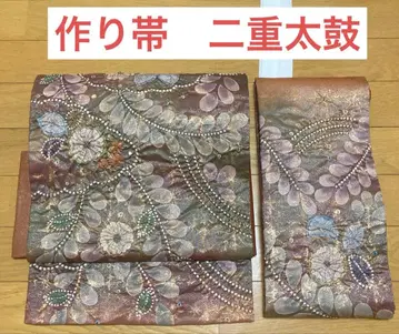 만들어진 오비 이중 북 후쿠로 오비 리메이크 츠지 꽃