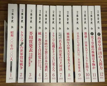 문예춘추 2025년 1월~12월 12권 세트