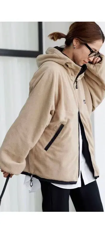 ALTUS/알타스 별주 리버서블 블루종 베이지