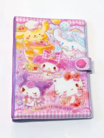 산리오 씰 수첩 시스템 수첩 6공 바인더 부록