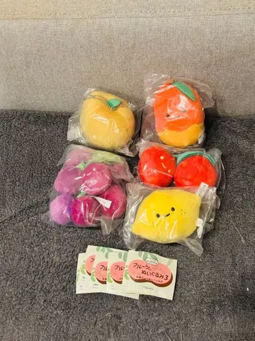 닛코리노 후르츠 봉제 인형 4종 세트