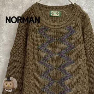 [일본제] 로게이지 울 니트 스웨터 남성용 구제 의류