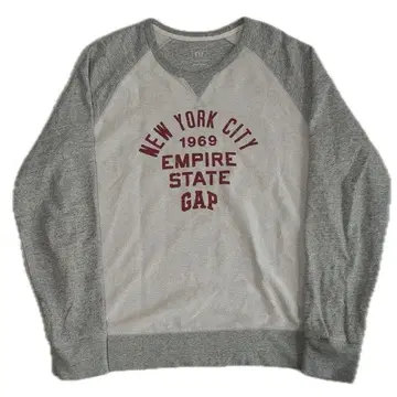 구제 GAP 래글런 맨투맨 그레이