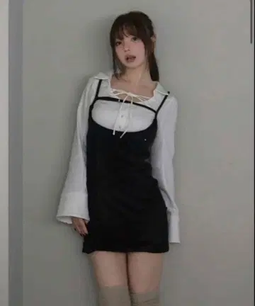 [ andmary ] 앤드마리 Betty velour mini dress