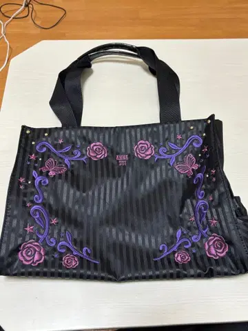 안나수이 ANNA SUI 스트라이프 플라워 자수 백[LBGP54717]
