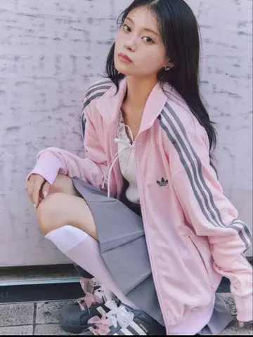 SNIDEL x adidas 파이어버드 트랙 자켓