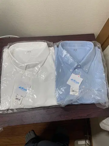 UNIQLO AIRism 반팔 피케 셔츠 2장 세트 미사용 새상품