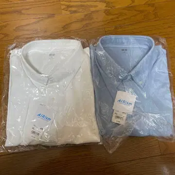 UNIQLO AIRism 반팔 피케 셔츠 2장 세트 미사용 새상품