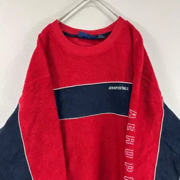 00s y2k aeropostale 플리스 맨투맨