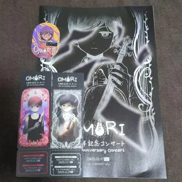 OMORI 5주년 기념 콘서트 프로그램 특전 티켓 스티커