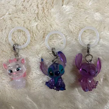 디즈니 메지루시 액세서리 스티치 엔젤 마리 세트