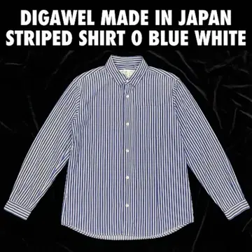 192 DIGAWEL 일본제 스트라이프 셔츠 0 블루 화이트