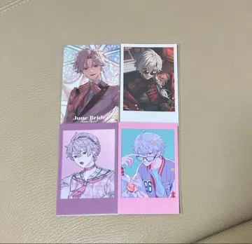 니지산지 쿠즈하 폴라로이드풍 카드 준브라 생일 뉴트로