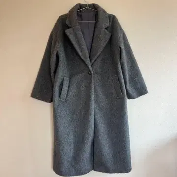 그레이 재기 체스터 코트 롱 코트 재기 코트