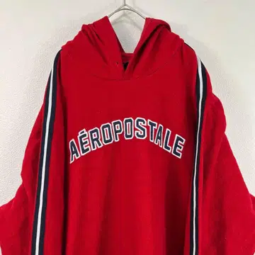 00s y2k aeropostale 플리스 후드티 빨간색