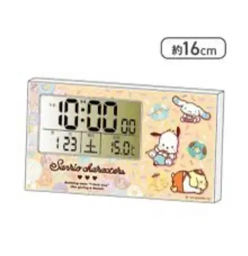 산리오 캐릭터즈 가로형 전파 시계