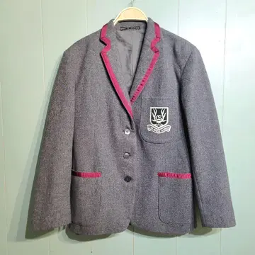 테일러드 자켓 엠블럼 빈티지 스쿨 자켓 영국제