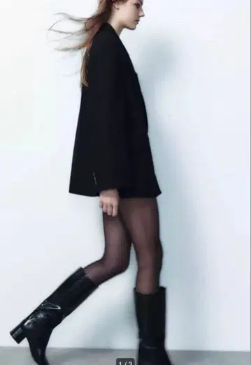 ZARA 롱 부츠 라운드토 사이즈 39