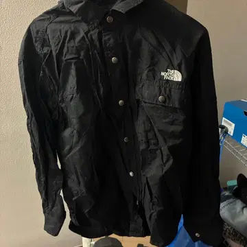 THE NORTH FACE 블랙 나일론 자켓 M
