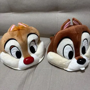 칩과 데일 봉제 인형 모자 팬캡 머리띠 디즈니 모자