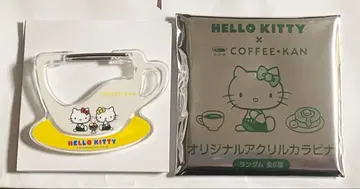 커피관 헬로키티 아크릴 카라비너