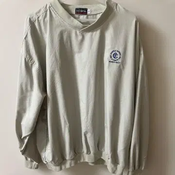 나일론 자켓 로고 자수 라이트 그레이