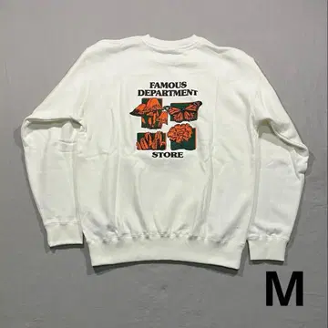 FAMOUS DEPARTMENT STORE 맨투맨 화이트 하자품