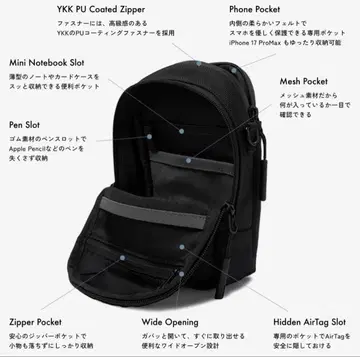 THE TOKYO TECHPACK 스마트폰 파우치 백 casefinite