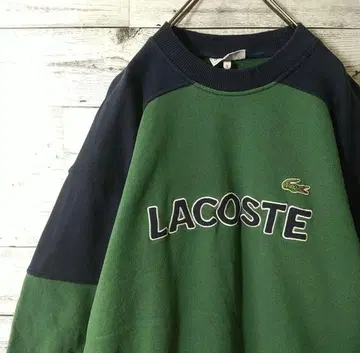 [구제 의류] 90년대 슈미즈 라코스테 맨투맨 그린 M 사이즈 3 사이즈