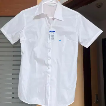 화이트 버튼 다운 반팔 셔츠 11호
