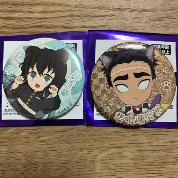 귀멸의 칼날 난자타운 캔뱃지 토키토 무이치로 히메지마 교메이